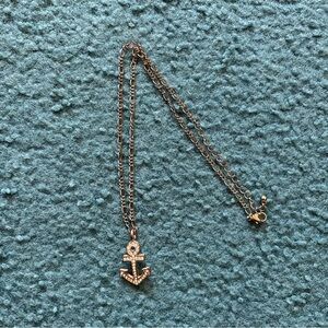 Gold Anchor Necklace